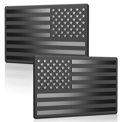 Dulorantocosh.com® 3D American Flag Emblem Decal - Aluminum Alloy Material (Not Plastic)