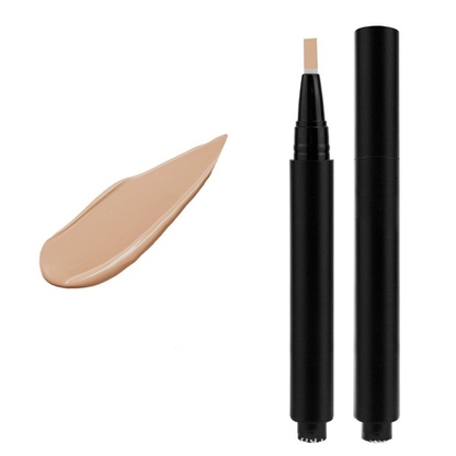 Dulorantocosh Professional Full Coverage Concealer Pencil | Waterproof Matte Foundation Stick for Dark Circles, Acne Marks & Blemishes | 2-in-1 Brightening & Contour Makeup Pen