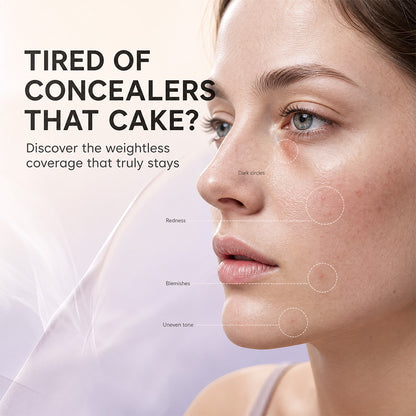 Dulorantocosh® 3-Color Full Coverage Concealer Palette – Covers Dark Circles, Acne Marks, Fine Lines & Age Spots