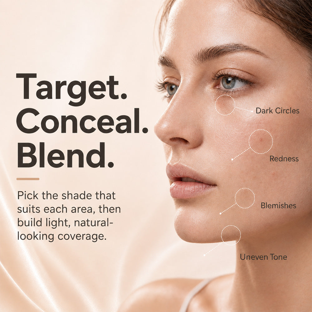 ⭐Dulorantocosh® 3-Color Full Coverage Concealer | Hydrating Coverage That Looks Like Skin