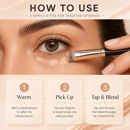 ⭐Dulorantocosh® 3-Color Full Coverage Concealer | Hydrating Coverage That Looks Like Skin