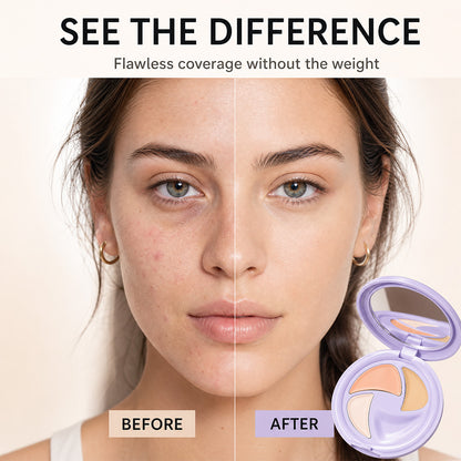 Dulorantocosh® 3-Color Full Coverage Concealer Palette – Covers Dark Circles, Acne Marks, Fine Lines & Age Spots