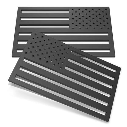 Dulorantocosh.com® 3D American Flag Emblem Decal - Aluminum Alloy Material (Not Plastic)