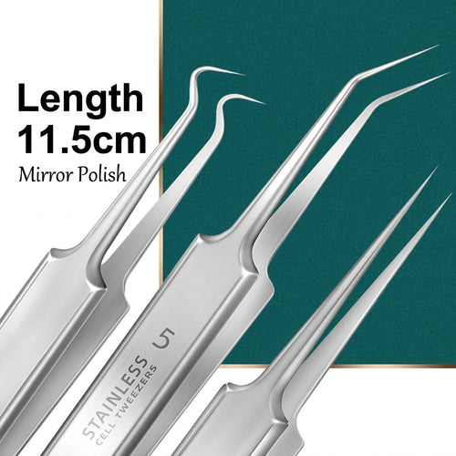 Dulorantocosh Stainless Steel Acne Pimple Cell Extractor Kit Blackhead Removal Tool Tweezer